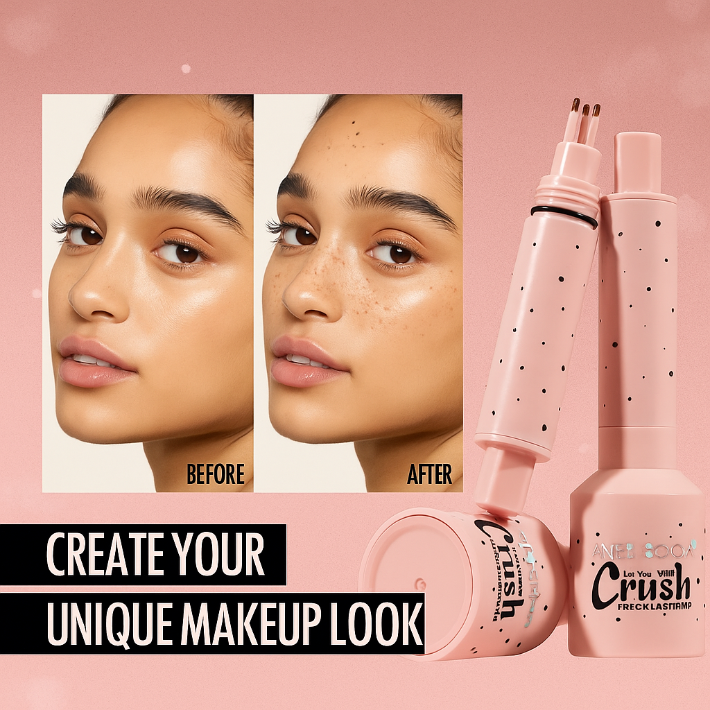 FreckLuxe Freckle Stamp Pen - Waterproof & Long-Lasting Natural Freckle Effect with Five-Point Head